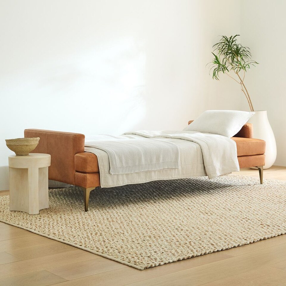 Andes Double Leather Futon West Elm Australia